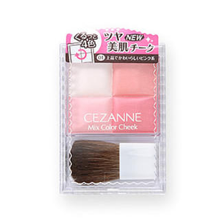 セザンヌケショウヒン(CEZANNE（セザンヌ化粧品）)のCEZANNE  ミックスカラーチーク01 ピンク系(チーク)