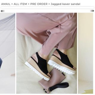 マウジー(moussy)のAMAIL Jagged kaver sandal 新品未使用 (サンダル)