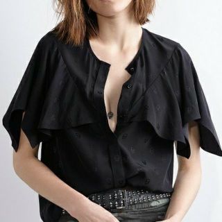 ザディグエヴォルテール(Zadig&Voltaire)の最終値下ZADIG & VOLTAIRE ザディグエヴォルテール シルクブラウス(シャツ/ブラウス(半袖/袖なし))