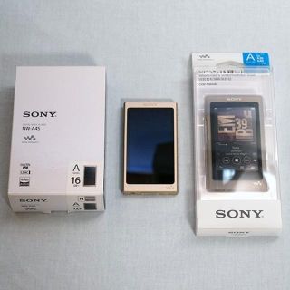 ソニー(SONY)のウォークマン NW-A45 (N) [16GB ペールゴールド](ポータブルプレーヤー)