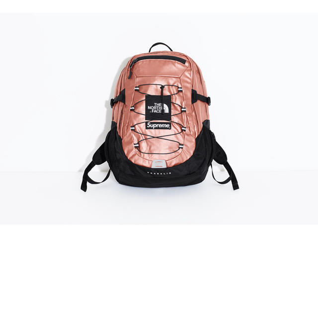 新品supreme x northface backpack rose pink