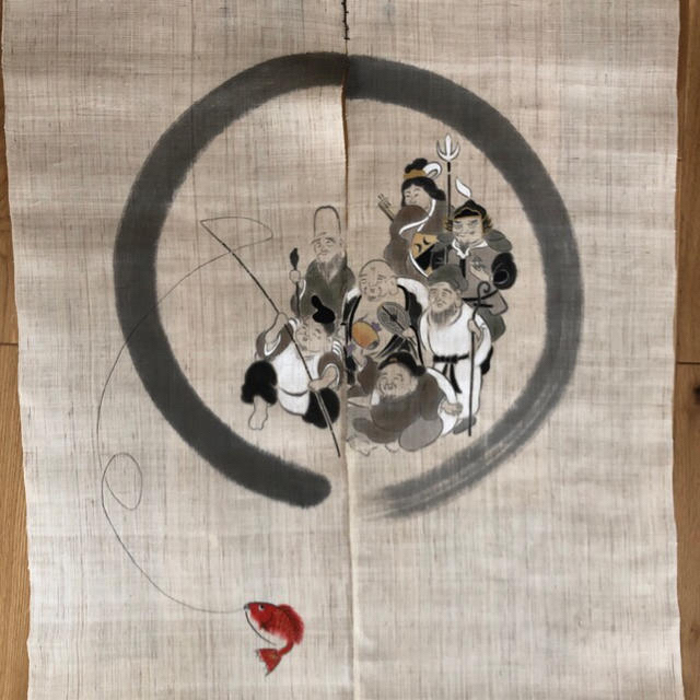 本物の 洛柿庵麻のれん 絵画+タペストリー - spektakel.la