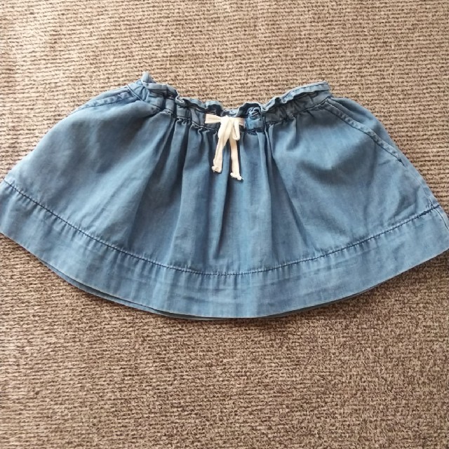 GAP Kids(ギャップキッズ)のデニムフレアスカート キッズ/ベビー/マタニティのキッズ服女の子用(90cm~)(スカート)の商品写真