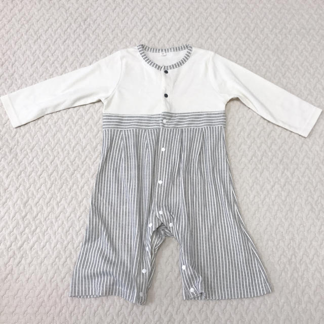 男の子 袴ロンパース 90cm キッズ/ベビー/マタニティのキッズ服男の子用(90cm~)(和服/着物)の商品写真