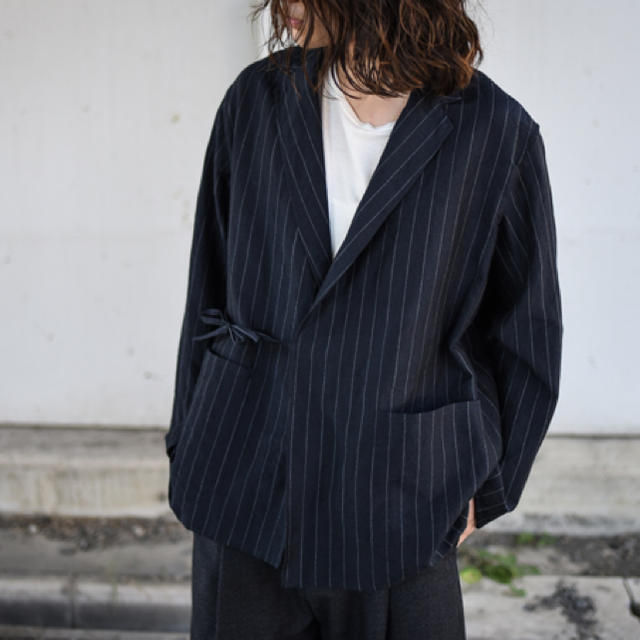 COMOLI 23SS ウールストライプ ジャケット コモリ NICENESS-