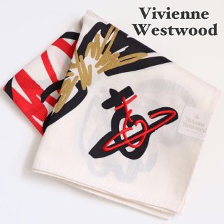 ヴィヴィアンウエストウッド(Vivienne Westwood)の⭐新品シールタグ付き ヴィヴィアンウエストウッド 大判ハンカチーフ【オーブ柄】⭐(ハンカチ)