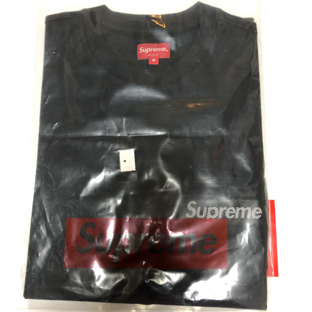 Supreme Mesh Stripe Pocket Tee Black (M)