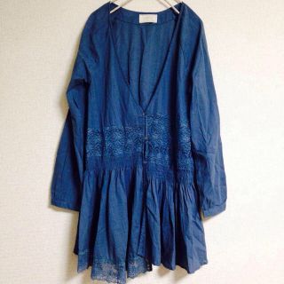 アングリッド(Ungrid)のアングリッド♡新品コットンチュニック青(チュニック)