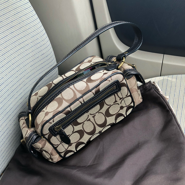 COACH  コーチ シグネチャー ワンショルダー ポーチ ミニ バッグレディース