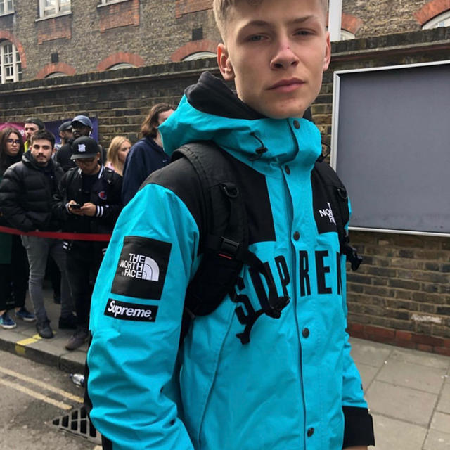 supreme north face Mountainjacket M teal