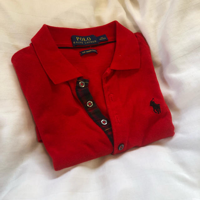 POLO RALPH LAUREN(ポロラルフローレン)のPolo Ralph Lauren 赤チェック ポロシャツ レディースのトップス(ポロシャツ)の商品写真