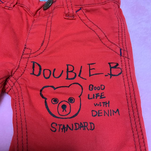 DOUBLE.B(ダブルビー)のミルル様専用。ミキハウス ダブルビー  落書きパンツ 80 キッズ/ベビー/マタニティのベビー服(~85cm)(パンツ)の商品写真