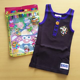 ジャム(JAM)の90cm  新品  Jam   タンクトップ   可愛いニコちゃんボタン♪(Tシャツ/カットソー)