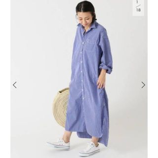 ドゥーズィエムクラス(DEUXIEME CLASSE)のAMERICANA STRIPE シャツワンピース(ロングワンピース/マキシワンピース)