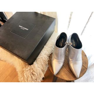 サンローラン(Saint Laurent)のサンローラン ブーティー ショートブーツ シルバー サンローランパリ(ブーティ)