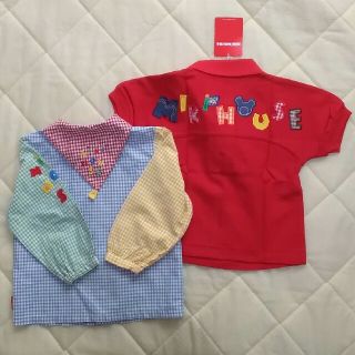 ミキハウス(mikihouse)のミキハウス　セーラー　ブラウス　90  　ポロシャツ　２枚セット(Tシャツ/カットソー)