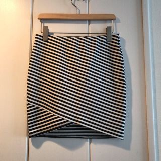 ザラ(ZARA)のZARA  ボーダー ミニスカート(ミニスカート)