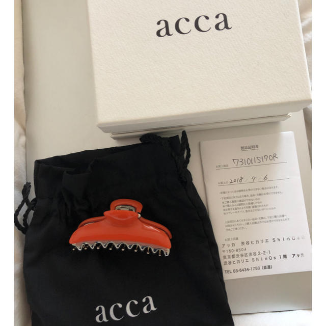 新品未使用 acca ヘアクリップ