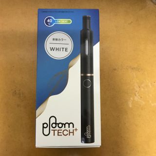 プルームテック(PloomTECH)のプルームテックプラス ホワイト本体 新品未使用(タバコグッズ)