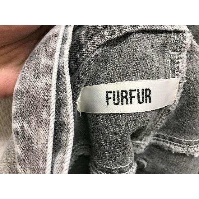 fur fur(ファーファー)の美品★18SSファーファーFURFURデニムラップスカート☆グレーA333 レディースのスカート(ロングスカート)の商品写真