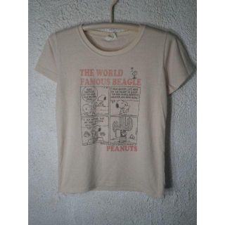 ピーナッツ(PEANUTS)の3489 ピーナッツ　スヌーピー　4コマ　漫画　プリント　tシャツ(Tシャツ(半袖/袖なし))