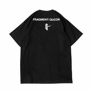 フラグメント(FRAGMENT)のLサイズ QUCON × FRAGMENT TEE TYPE-02 BLACK(Tシャツ/カットソー(半袖/袖なし))