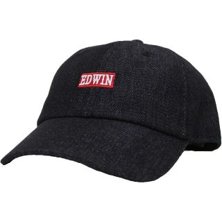 エドウィン(EDWIN)のEDWIN エドウイン キャップ シンプル 約57～59cmデニムブラック新品(キャップ)