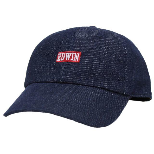 EDWIN(エドウィン)のEDWIN エドウイン キャップ シンプル 約57～59cmデニムネイビー新品 メンズの帽子(キャップ)の商品写真