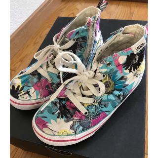 ヴァンズ(VANS)のバンズ VANS 花柄ハイカットスニーカー 20㎝(スニーカー)