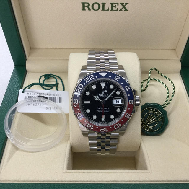 ROLEX(ロレックス)のだーだ様専用です。その他の方は購入をお控え下さい。ロレックスGMTマスターⅡ青赤 メンズの時計(腕時計(アナログ))の商品写真