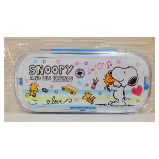 スヌーピー(SNOOPY)の【新品】スヌーピートリオセット“青”3点セット（箸・フォーク・スプーン）(弁当用品)