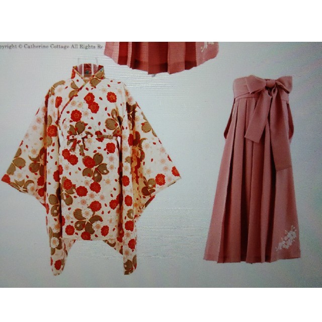 Catherine Cottage(キャサリンコテージ)の着物、袴、帯セット キッズ/ベビー/マタニティのキッズ服女の子用(90cm~)(和服/着物)の商品写真