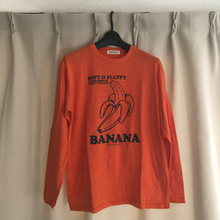 【蝶凌様】Tシャツ(長袖) オレンジ バナナ うさぎ 赤(Tシャツ/カットソー(七分/長袖))