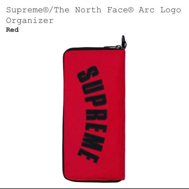 Supreme 19ss North Face Organizer red