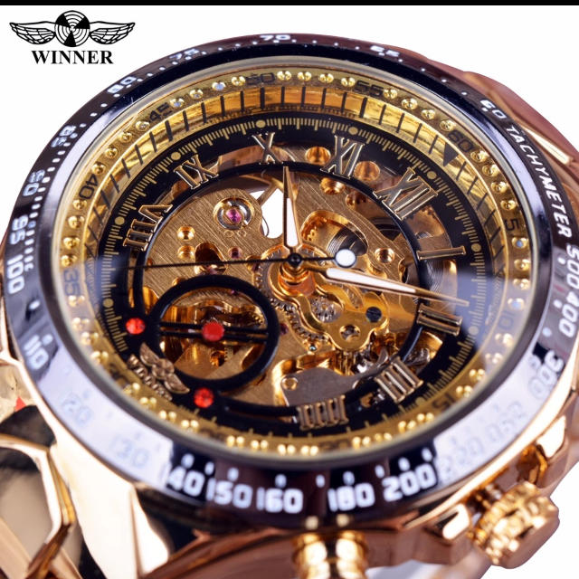 メンズ腕時計 機械式 スケルトン メンズ 腕時計