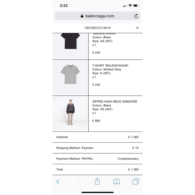 はこぽす対応商品】 Balenciaga - XSサイズBalenciaga バレンシアガ