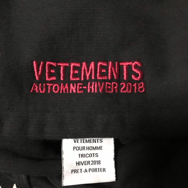 VETEMENTS Tシャツ ワインレッド XS(L～XL)ヴェトモン - Tシャツ