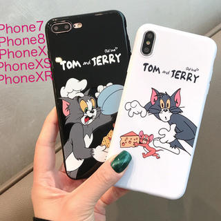 アイフォーン(iPhone)の《あさま専用✩.*˚》トムとジェリー♥iPhoneXR 黒(iPhoneケース)