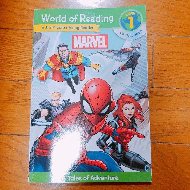 MARVEL - 美品 スパイダーマンの英語の本 子供の英語学習に CD付属