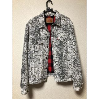 シュプリーム(Supreme)のsupreme levi's snakeskin tracker jacket(Gジャン/デニムジャケット)