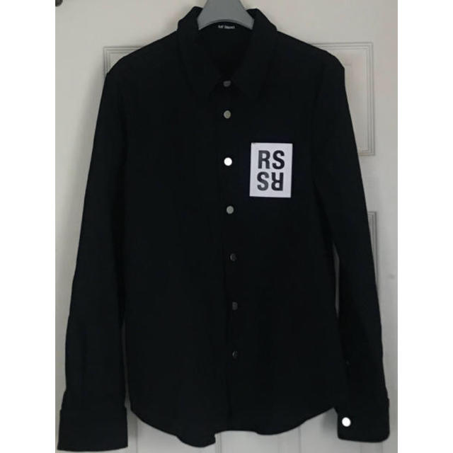 RAF SIMONS(ラフシモンズ)のRAF SIMONS ブラックデニムシャツ メンズのジャケット/アウター(Gジャン/デニムジャケット)の商品写真