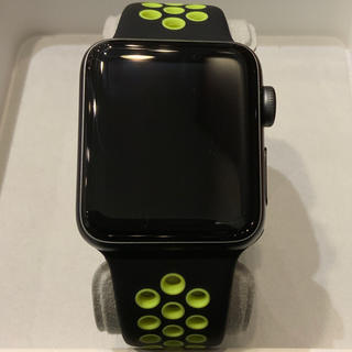 アップルウォッチ(Apple Watch)の(純正品) Apple Watch series3 NIKE＋ 38mm GPS(腕時計(デジタル))