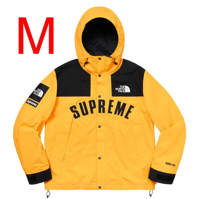 Supreme(シュプリーム)の【Mサイズ】シュプリーム ノースフェイス アーチロゴ マウンテンパーカー 黄色 メンズのジャケット/アウター(マウンテンパーカー)の商品写真