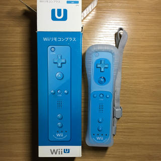ウィー(Wii)のwiiリモコンプラス ブルー wiiU使用可(家庭用ゲーム機本体)