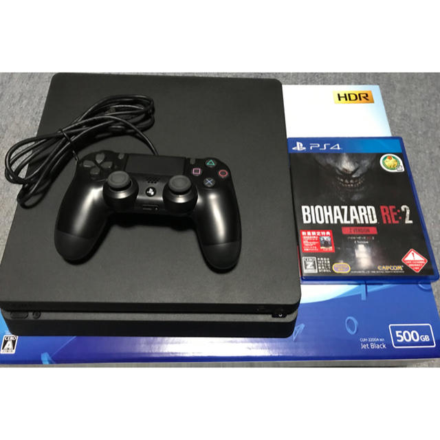 PS4 本体 超美品 CUH-2200A 500GB バイオハザードRE2セット