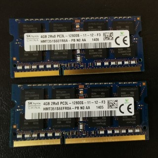 PC3 4GB×2枚 8GB 12800ノートPC用メモリ(PCパーツ)