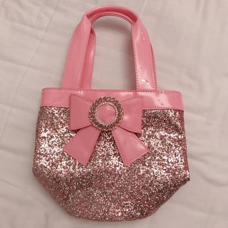 スワンキス(Swankiss)のswankiss SG glitter ribbon BAG バッグ(ハンドバッグ)