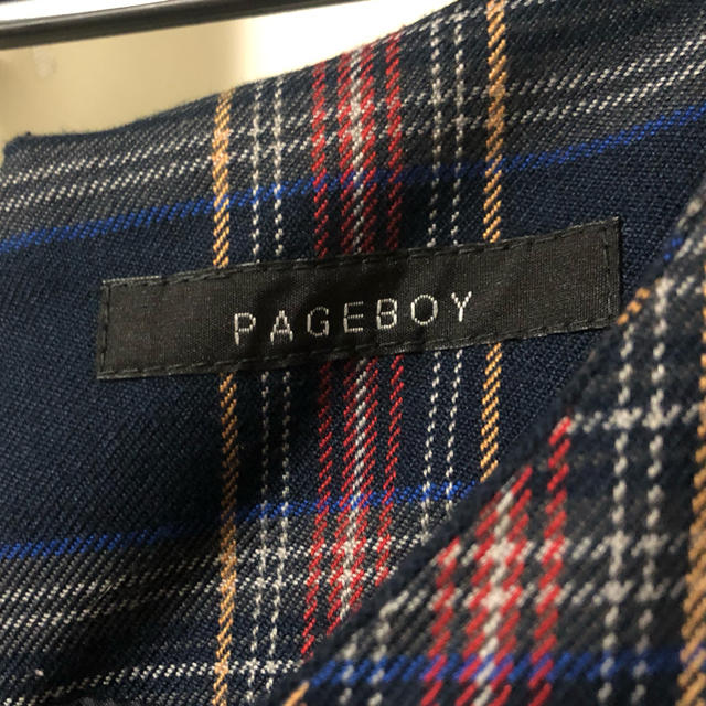 PAGEBOY(ページボーイ)のPAGEBOY ページボーイ チェック柄 ワンピース レディースのワンピース(ひざ丈ワンピース)の商品写真