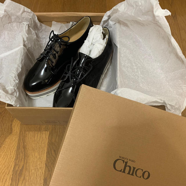 chico 厚底 レースアップシューズ