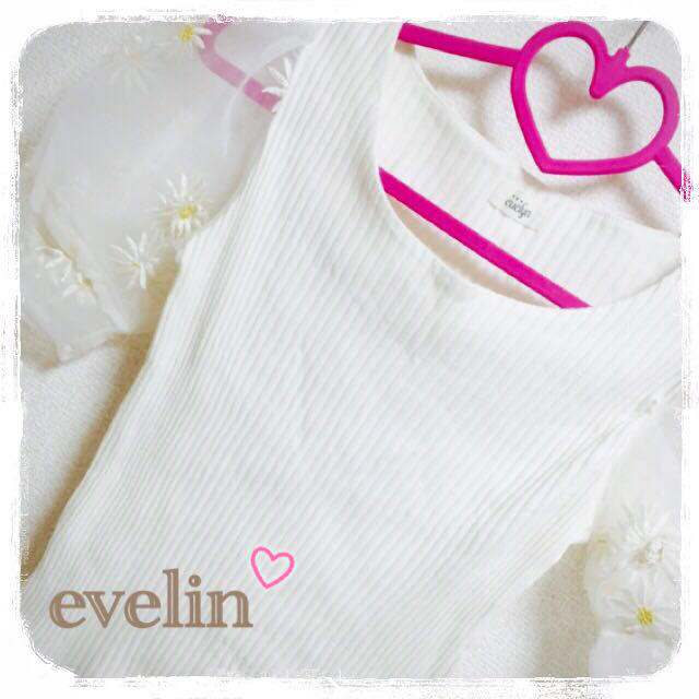 evelyn(エブリン)のevelin♡オーガンジートップス レディースのトップス(シャツ/ブラウス(半袖/袖なし))の商品写真